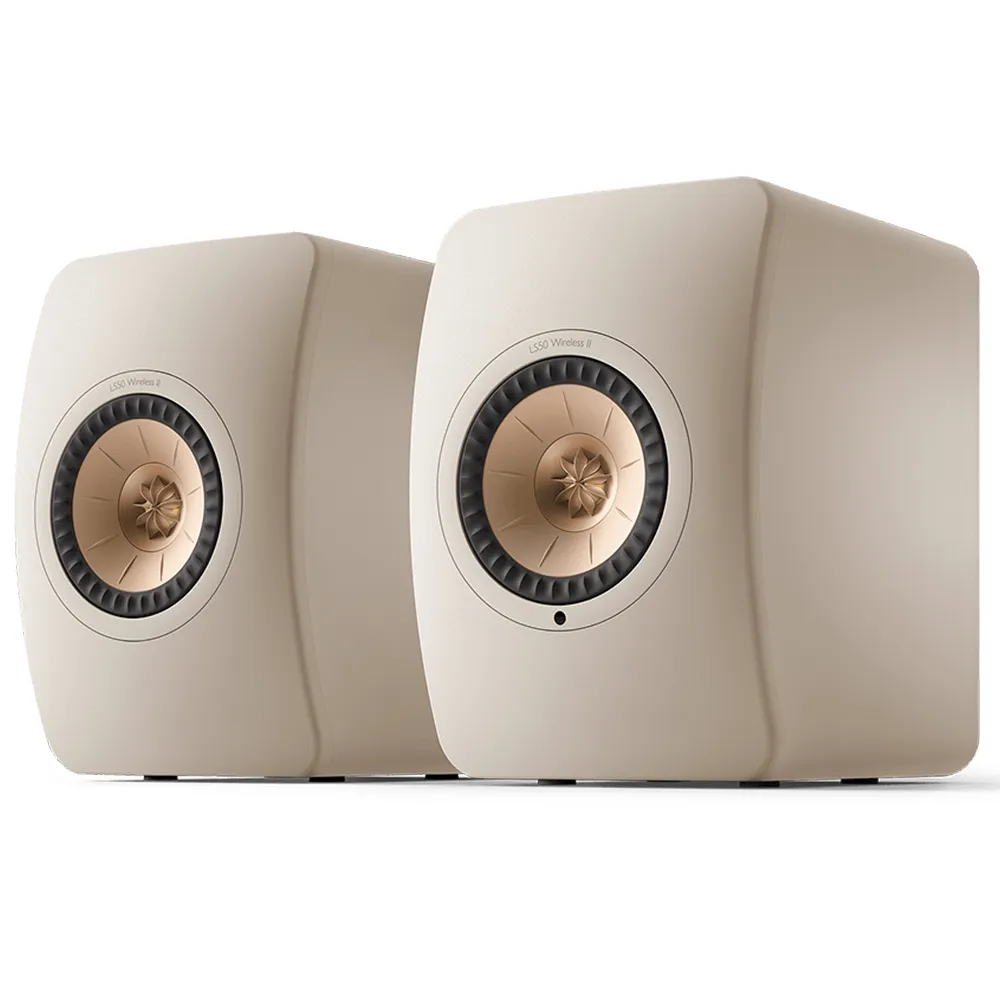 Kef-LS50W2-sand_shell kef ls50w sand shell