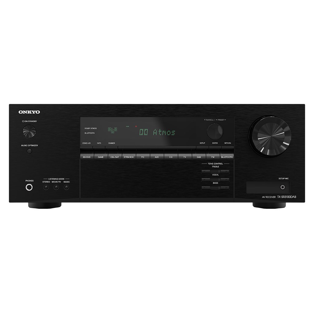 Onkyo_TX-SR3100_Fronte Onkyo TX-SR3100 vista frontale