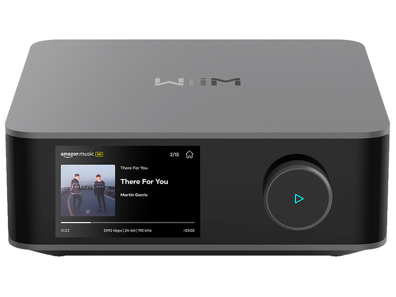 WiiM_Amp-Ultra_Space-Grey_Fronte Wiim amp ultra space grey vista frontale