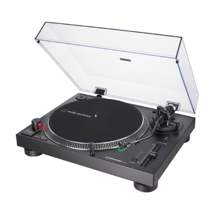 audio-technica at-lp120xusb nero vista obliqua