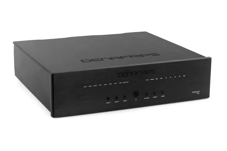 denafrips-venus-15th-r2r-dac-nero-fronte denafrips venus 15th r2r dac nero vista frontale