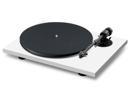 pro-ject e1.2 phono bianco vista obliqua