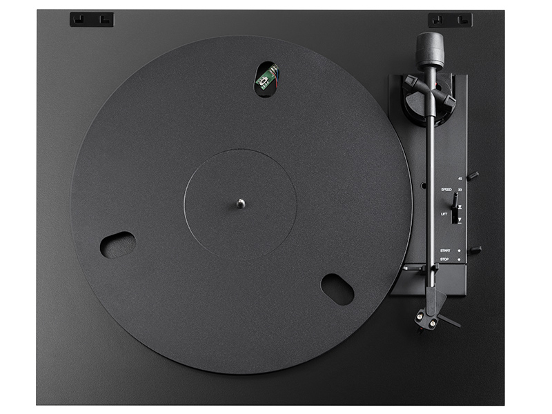 Pro-Ject_A1-2-nero-top pro-ject a1.2 nero vista dall'alto