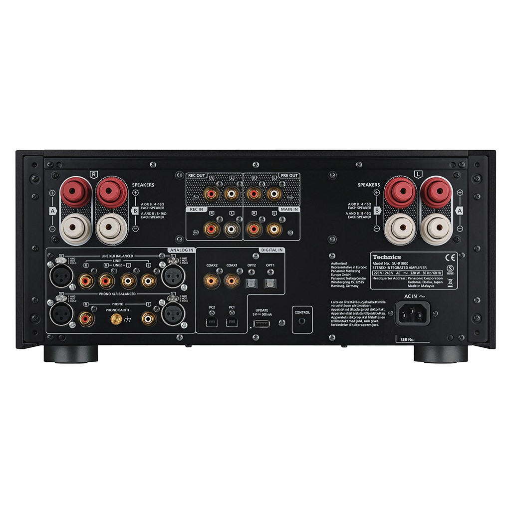 Technics-SU-R1000-nero-back Technics SU-R1000 nero vista posteriore
