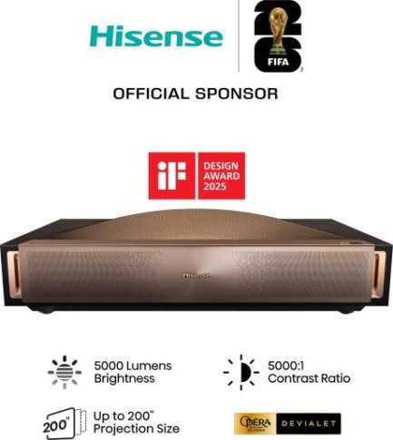 laser tv 4k hisense l9q