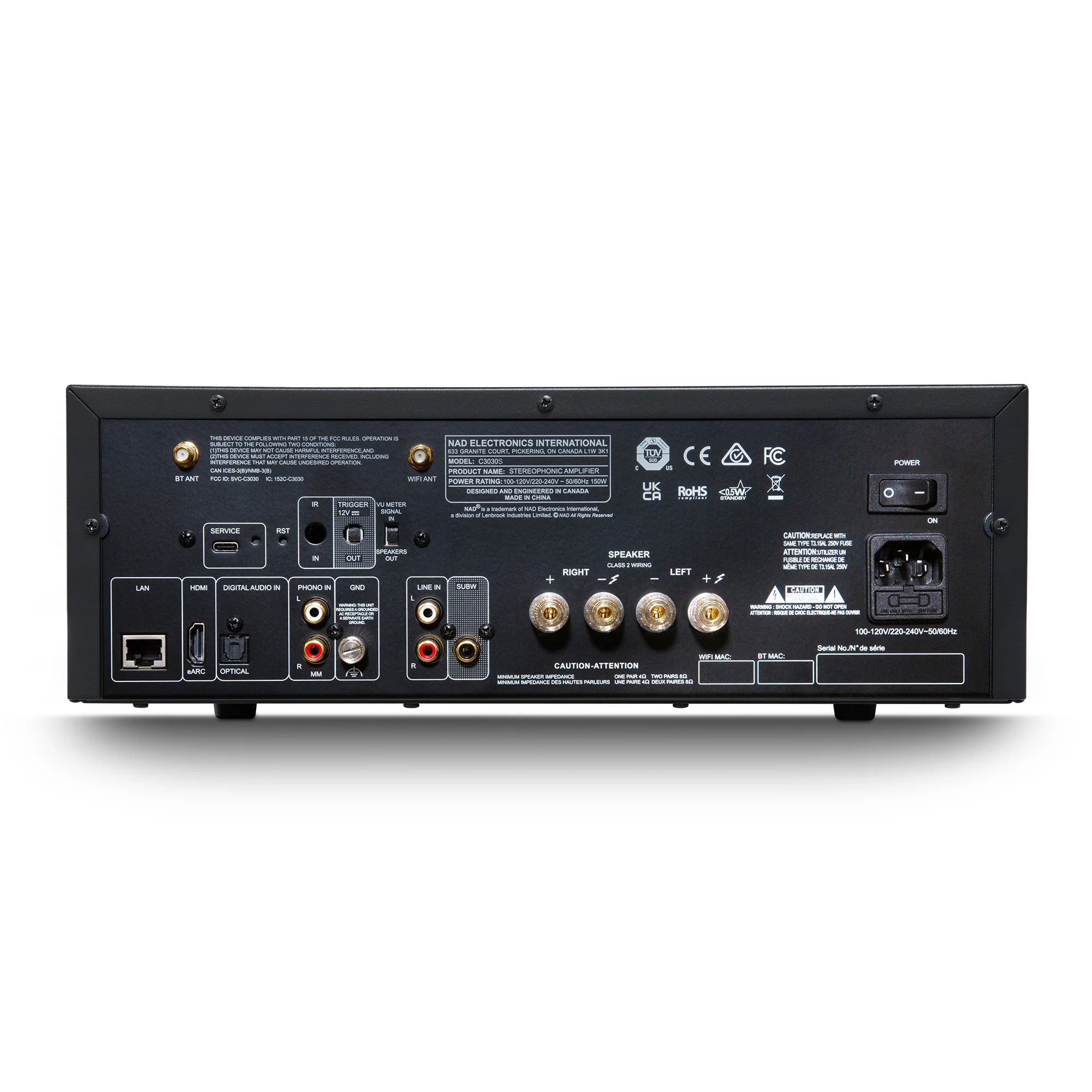 NAD-C-3030S-back nad c 3030s vista posteriore