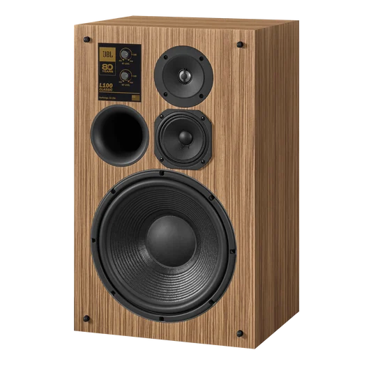 jbl-l100_classic_80th_anniversary-no_grills jbl l100 classic 80th anniversary vista frontale senza griglia