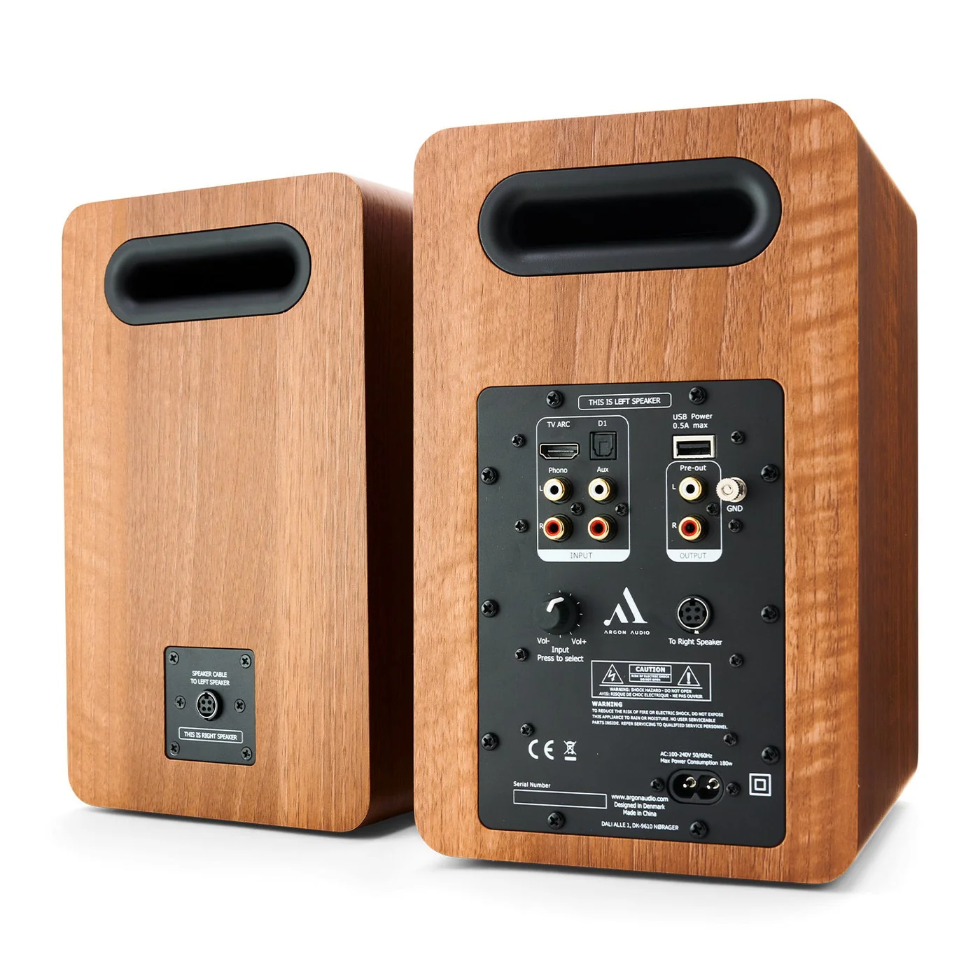 argon_audio-fenris-a5-active-walnut-back Argon Audio Fenris A5 Active walnut vista posteriore
