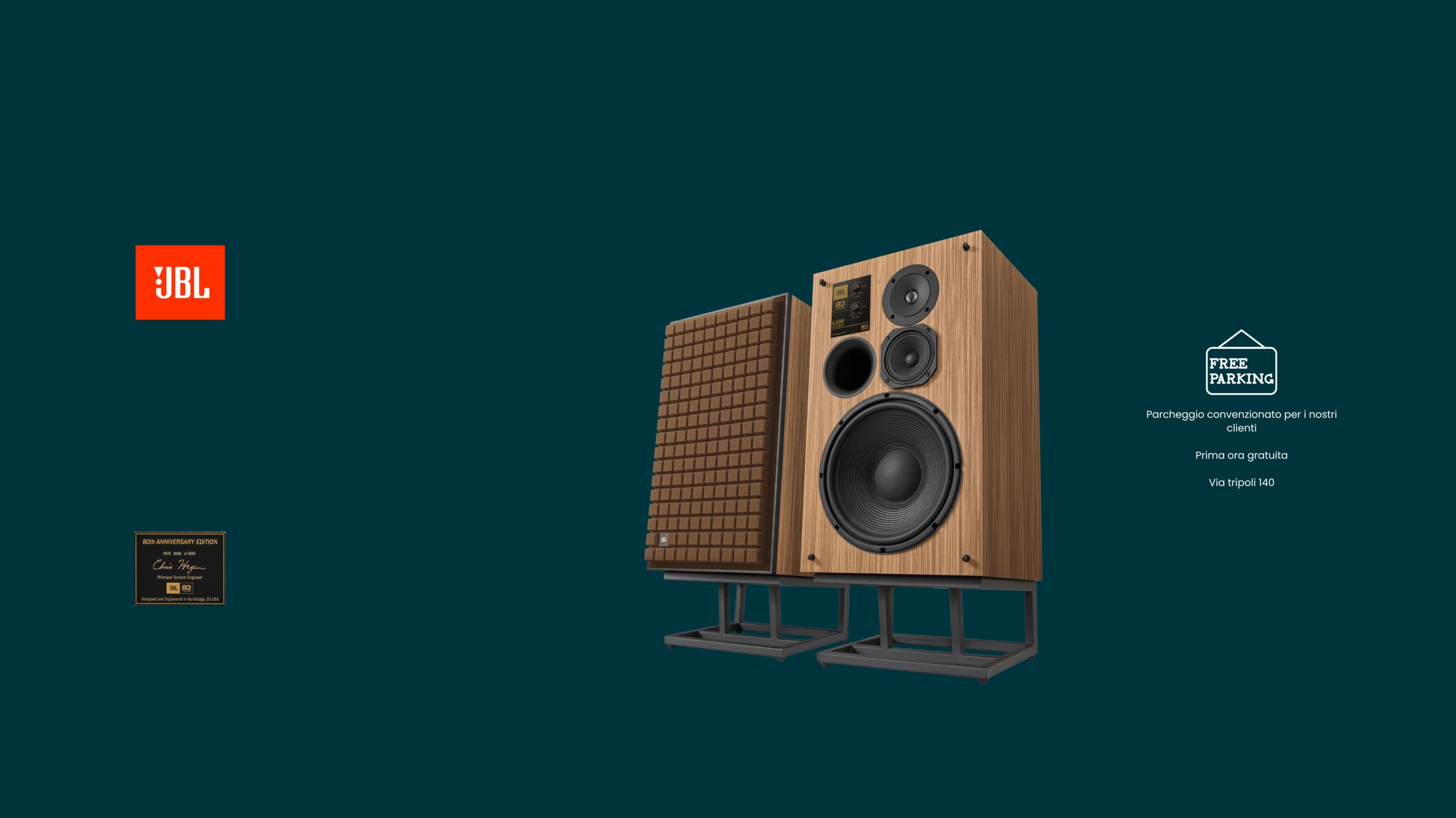 Nuova JBL L100 80th Anniversary