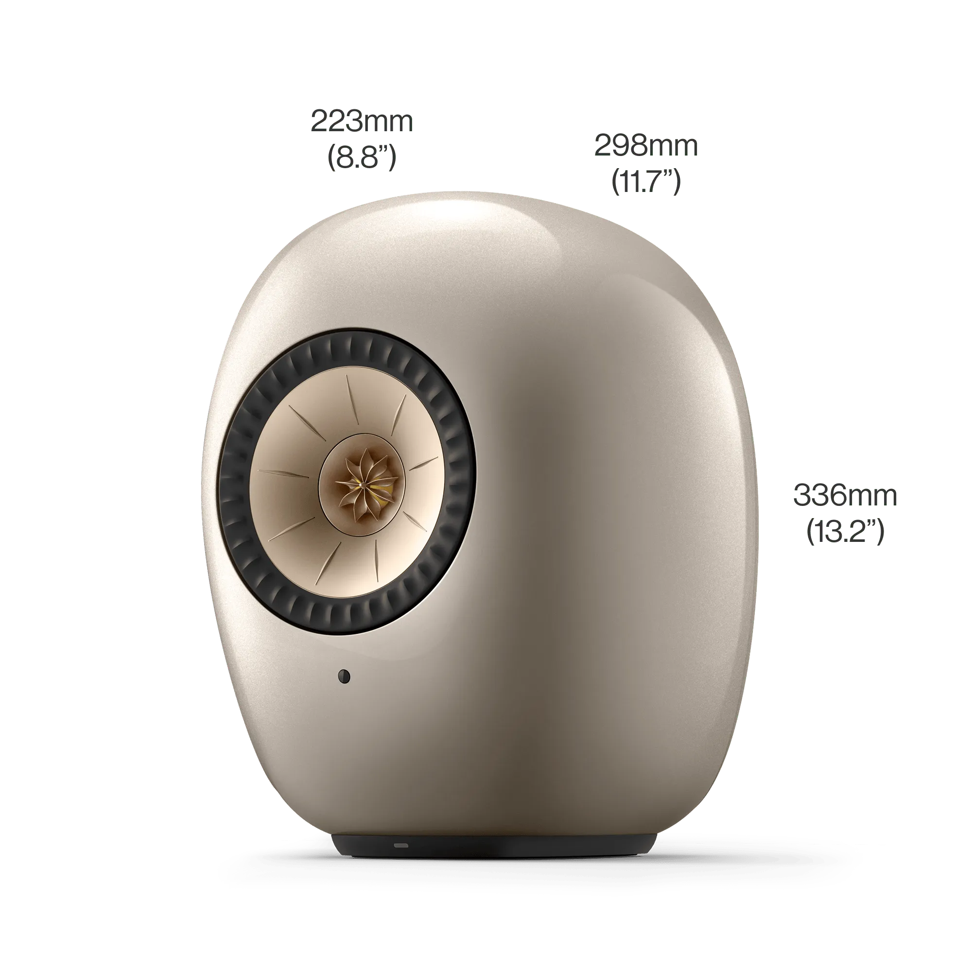Kef-LS-Luxe-dusk-titanium-dimensions Kef LS Luxe dusk titanium dimensioni