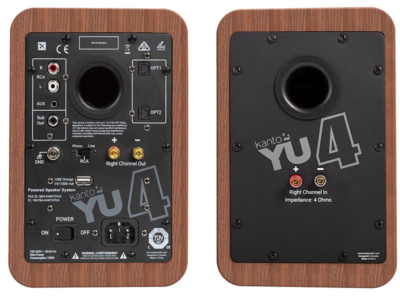 Kanto-YU4-walnut-back kanto yu4 walnut vista posteriore